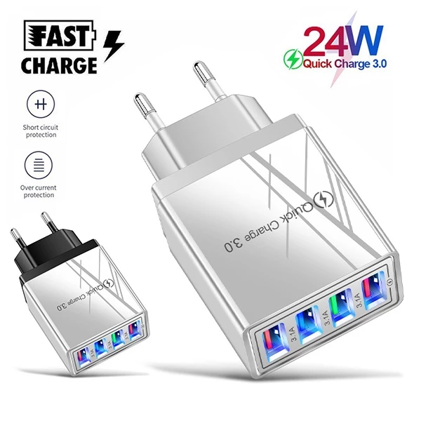 ff82656cdd8a2715b0948b797e8c5c1c-1.webp Usb Qc 3 5A 4 Port Fast Travel Charger Wall Phone 5A Adapter