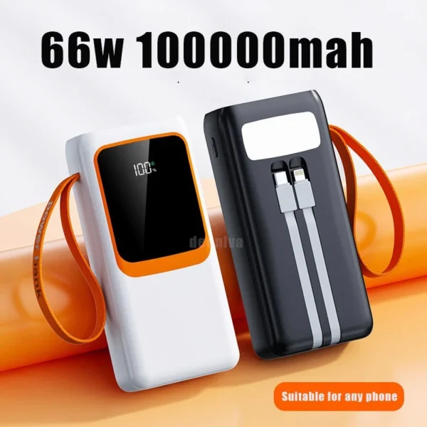 my-11134207-7r98o-lp7r7g4t4v4gcd.webp 66w Power Bank 100000mAh Super Fast Charge Powerbank USB Type C PD Qucik Charge External Battery