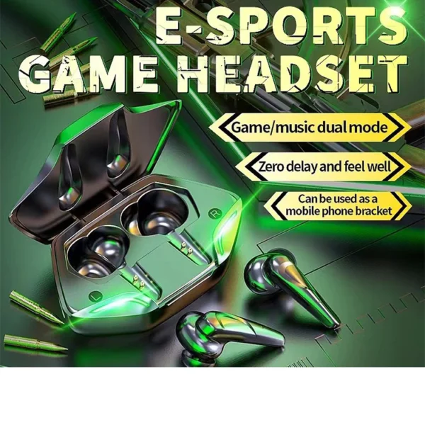 Gaming Bluetooth Wireless Earbud Earphone TWS HIFI Stereo Headset Sport Earbuds Earphones wit Mic