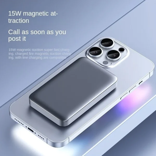 my-11134207-7r98y-lwgxd27mtxf474.webp PowerBank Magnetic 5000mAh Power Bank Fast Charge External Battery Qi Wireless Charging