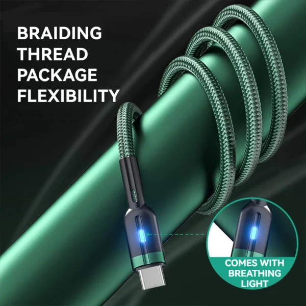 Cable Quick Charge USB A To 1Phone   Type C Fast Charging 100W TypeC Wire Charger Phone Android Data