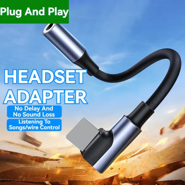 USB Type C Jack Earphone Adapter