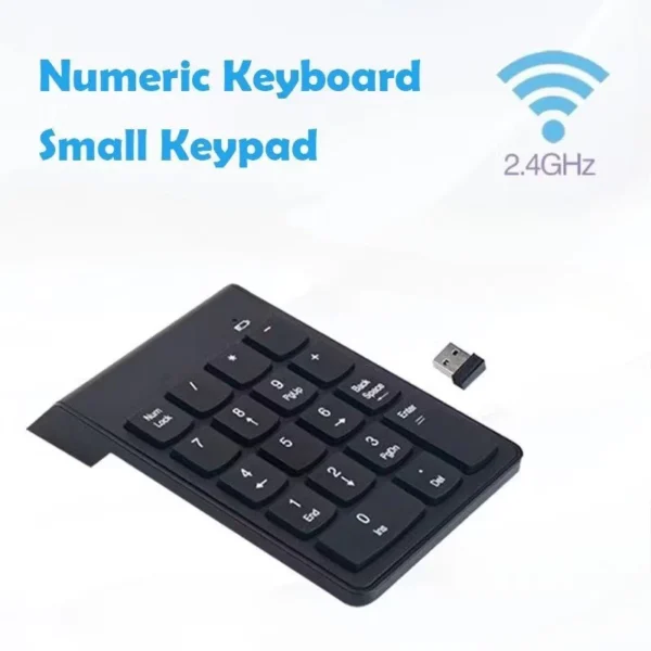 sg-11134201-7reon-m8ya3neeibyt28.webp Portable Mini Wireless Numeric Keypad 18 Keys Number Numpad Keyboard Keypad Mini USB Receiver For Laptop PC Windows