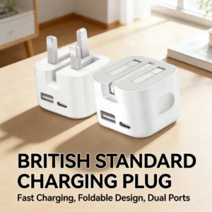 Foldable 35W Power Type 2 In 1 Charge Port USB A   Tpye C Fast Charge Adapter