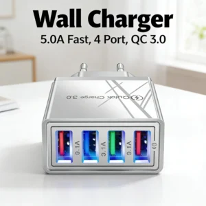 sg-11134201-8260h-mju2dhyujrid74.webp Usb Qc 3 5A 4 Port Fast Travel Charger Wall Phone 5A Adapter