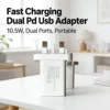 Fast Charger USB Dual PD Charger Port Portable